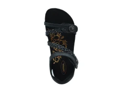 AETREX Jillian Braided Quarter Strap Sandal